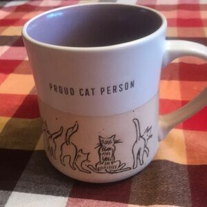 Mug- “Proud Cat Person”New Without Tags